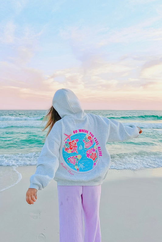 Feel Alive Grey Hoodie